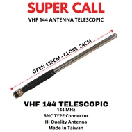 Supercall VHF radio antenna 144MHz BNC telescopic antenna for CB Radio