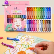 Qori Store - 24 Colors Oil Pastel Crayons Oil Pastel Crayon Set Oil Pastel Crayon/s 24 Colors Crayon