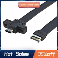 Connectors USB 3.2 Front Panel Extension Cable,GEN2x2 Baffle Cable TYPE-E to Chassis Type-C Front C 