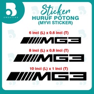 mg3 sticker cutting / sticker myvi