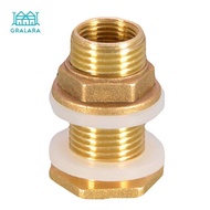 [Gralara] Brass Water Tank Connector Garden Hose Fittings Easy To Install DN15 DN20 DN25