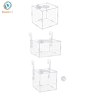 [Dovewill] Aquarium Isolation Box Multifunctional Reusable Fish Hatchery Isolation Box Hanging Porta