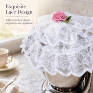 Dust Cover for Appliance, 33cm Diameter, Lace Fabric Cover for Home Appliances, for Everyday Use