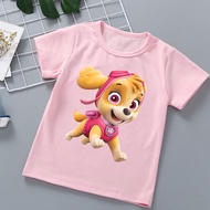 2022 Paw Patrol T Shirt Ryder Shirt Kawaii Skye T-Shirt Boys Tshirt Girls T Shirt Cartoon Print Anim