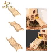 [Whfashion] Hamster Climbing Ladder Wooden Bridge Animal Stairs Toy Bendy Bridge Sugar Glider