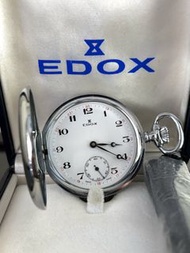 ⚜️典藏臻品⚜️ Edox Pocket Watch “ANCRE DE PRÉCISION” 瑞士伊度手動上鏈古董陀錶 懷錶｜極罕電鍍批花紋理外殻｜經典小三針設計｜原裝伊度陀錶盒及陀錶繩