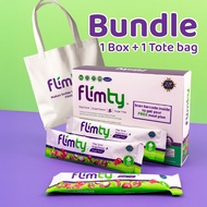 Flimty Fiber Drink Detox Probiotic (1 Box & Totebag) | Halal Sugar-Free Detox Constipation Bloating