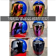 ORGINAL VISOR LTD 3 BUTTON SMOKE RAINBOW REVO RED HELMET SGV 99 TRENDY MATT SPECIAL MS88 BKP88 RS88 