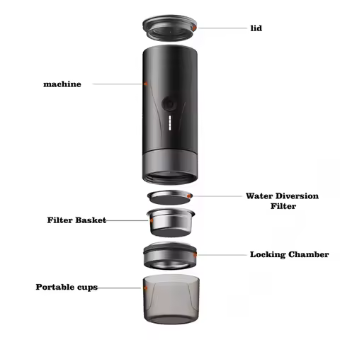 Pcm04A Wholesale Professional Portable Coffee Maker With Rich Coffee Oils