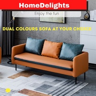 HomeDelights Modern Dual and Mix Colours Sofa 1-seater, 2-seater, 3-seater Sofa