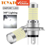TCYATO 144-SMD LED Headlight Bulb White H4 P15D BA20D