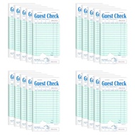 [frthrthrt]20 Pack Guest Check Books Server Note Pads for Restaurant Green Waiter Checkbook Restaura