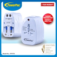 PowerPac 2X Multi Travel Adapter US UK EU AU Adapter  (PP7974)