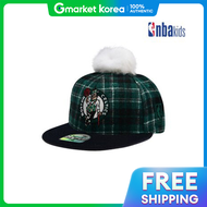 NEW ERA | หมวกแก๊ป NBA Kids Boston Celtics Wool Check Snapback ปรับขนาดได้ ไซส์ M สำหรับเด็กอายุ 4 ป