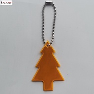 ZOOPF PVC Keychain with Christmas Tree Pendant Safety Reflector Visible PVC Keychain for Bags Strollers Wheelchair