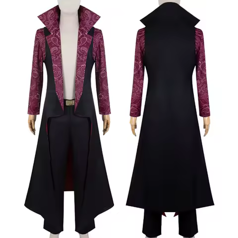 Anime Dracule Mihawk cosplay fantasy robe hat pirate costume headwear men's Halloween carnival party
