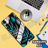 G3 - Softcase SAMSUNG A55 - Flexible rubber material - silicone SAMSUNG A55 - ABSTRACT Motif - casin