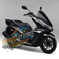 Stiker motor pcx 160 2022 full body karakter Decal pcx 160 full body 2022 hitam stiker ocx 2022 hita