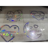 Sticker hologram BTS RM Namjoon - Reflective Sticker