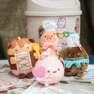 JEREMY1 Sumikko Gurashi Plush Doll Pendant, Sumikko Gurashi Coffee House Coffee House Stuffed Keychain, Bread Cook Plush Doll Anime Doll Coffee House Plush Keyring Birthday Gift