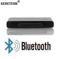 KEBETEME Bluetooth 2.1 A2DP Music Audio Receiver Wireless Car Kit Adapter 30 Pin Docking Station Speaker Receive Connector For i Pod i Phone