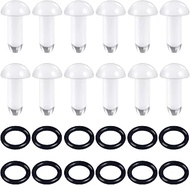 14G-00G Solid Acrylic Gauges Stretching Kit Plugs for Ears Gauges with O-Rings Single Flare Gauge St