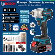 【10 Years Warranty】Bosch Impact Wrench 980Nm Cordless Impact Drill Electric Screwdriver Impact Wrenc