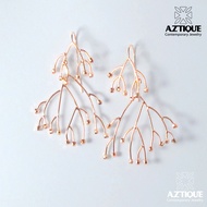 Aztique ต่างหูกิ่งไม้ Earrings Gift Jewelry ต่างหู dk