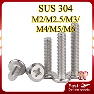 304 chamfered cross screw, furniture screw M2/M2.5/M3/M4/M5/M6 * L3-120mm 【BY6-MB】