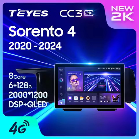 TEYES CC3 2K 11.0 13.0 inch For Kia Sorento 4 MQ4 2020 - 2024 Car Radio Multimedia Video Player Navi