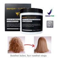 BIOAQUA X YURIZUMI Hair Mask Keratin Smothing Masker Rambut / Pelurus Rambut Tanpa Catok / Cyndinal Masker Rambut Creambath