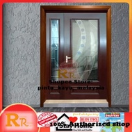 &lt; 5' x 8' Nyatoh &gt; RRG5SE Full Beading  NYATOH Solid Timber Door | pintu kayu solid | pintu rumah