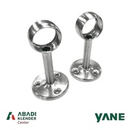 GANTUNGAN Hanger Bracket/ Pipe Cap DP203FH Round Middle 1" x 50mm Nature SN Stainless Steel 304