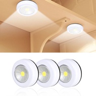 โคมไฟห้องนอนติดผนังตู้เสื้อผ้า LED สำหรับกลางคืนแบบสัมผัสหลอดไฟพลังงานแบตเตอรี่แสงไฟห้องนั่งเล่นห้องน้ำ