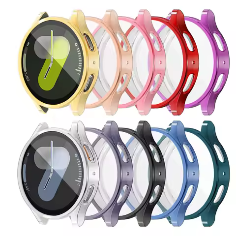 Watch Case for Samsung Galaxy Watch 4/5/6/7/FE 40mm 44mm Screen Protector TPU All-Around Bumper Prot