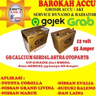 Aki Gs Astra Gs Calcium 65B24L , 55 Ah