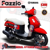 Yamaha Fazzio Full Body Motorcycle Decal Sticker Anime Shidare Motif FZ021 Custom Design Decal Stick