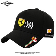 Hot Fashion Raikkonen Ferrari F1 race uniform duckbill cap sun protection cotton sweat absorption su