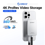 ORICO 500MB/S Portable SSD 5Gbps USB3.2 Gen2 MagSafe External SSD 4K ProRes HDR Record 480GB | 512GB