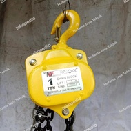 Chain Block Katrol Takel Derek 1 Ton Rantai 5 Meter Willfred Premium