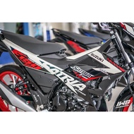 STRIPING STANDAR ORI LIST STIKER SATRIA FU 150 NEW FI LED INJEKSI TAHUN 2021 2022 PUTIH HITAM MERAH 