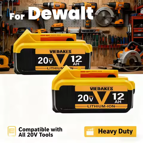 ✪100% new 20V 12.0Ah 12000mAh rechargeable lithium-ion battery ✔Suitable for Dewalt 20V battery ☑DCB