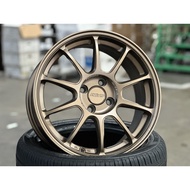 NEW 16X7J AOW ZE40 Rim (set of 4) Bronze 4X100 for City Jazz Vios Yaris Myvi Mazda 2
