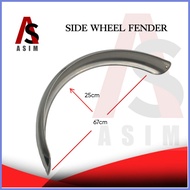 ۩ ❣ ☏ ASIM MOTORCYCLE TRICYCLE SIDE WHEEL FENDER STAINLESS Pure stainless sidecar fender (tapalodo)