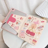 เคส iPad Gen10 Gen11 Air7 ที่ใส่ปากกา เทียนเชอร์รี่ เคสiPadหมุน 360° Air5 Air6 Gen9
