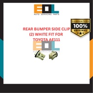 REAR BUMPER SIDE CLIP (2) WHITE (2 PCS) FIT FOR TOYOTA AE111 - 52185-12230