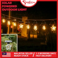 SIMPLYBEST Solar Pendant Light Hanging Chandelier Romantic Outdoor Decoration Gazebo Lights with Pul