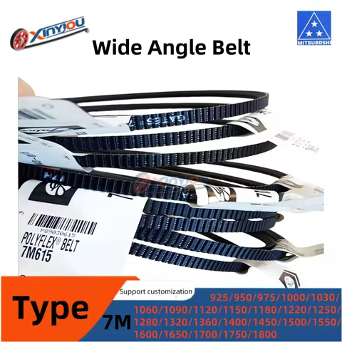 7M925~7M1800 Japan MITSUBOSHI and USA POLYMAX Polyurethane Wide Angle Belt for Mechanical Equipment 