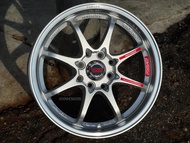 New Car Sport RIm RAYS CE28 Wheels 15x6.5J 8x100/114.3 ET40 Silver - READY STOCK