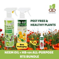 [BUNDLE] STARX Neem Oil 99.9 + HB101 Spray (500ml/1L) | Insecticide, Fungicide, Miticide, Vitalizer,